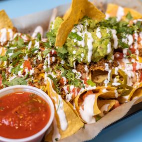 Our Nacho Platter can be made exactly to your liking!