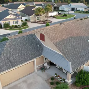 Aerial Shot of Asphalt Shingle Roofing Project