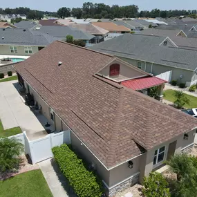 Aerial Shot of Asphalt Shingle Roofing Project