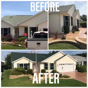 home and roof renovations before and after