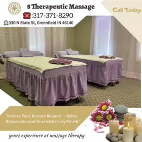 A couple's massage is just like any other massage service, 
but you and your partner receive the massage at the same time, 
on separate tables, and by two different massage therapists. 
The massage is generally offered in a private room on side-by-side massage tables.