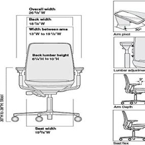 STEELCASE AMIA TASK CHAIR - FULLY ADJUSTABLE - (RENEWED)