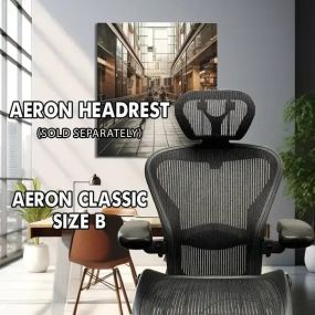 HERMAN MILLER CLASSIC AERON CHAIR - FULLY ADJUSTABLE (RENEWED)