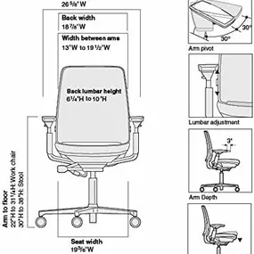 STEELCASE AMIA TASK CHAIR - FULLY ADJUSTABLE - (RENEWED)