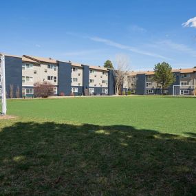 Outdoor soccer field.