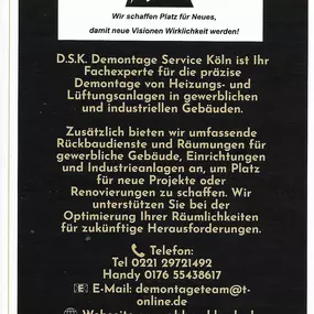 Bild von D.S.K. Demontage Service Köln