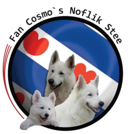 Logo van Zwitserse witte herders Fan Cosmo’s Noflik Stee