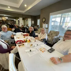 Assisted Living Chesapeake - Residents Food Table