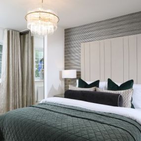 The Romsey bedroom interior at Ludlow Green