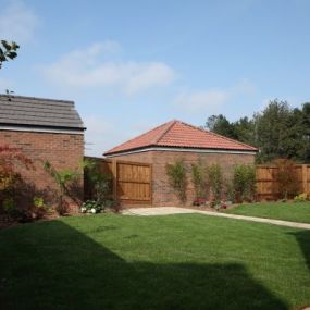 The Stratford Show Home Garden Exterior at Cygnet View