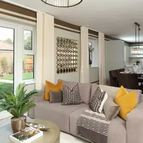 The Stratford Show Home Interior of the Kitchen and Dining Area at Cygnet View