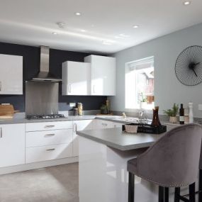 The Vitali show home kitchen interior at Blythe Valley