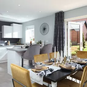 The Vitali show home kitchen interior at Blythe Valley