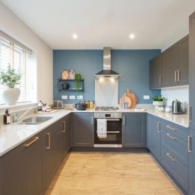 Show home kitchen in The Romsey at Perrybrook