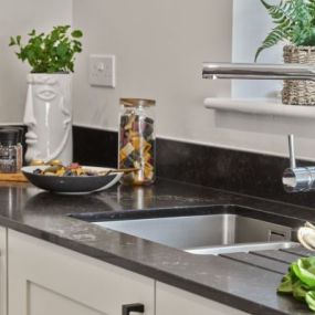 Typical kitchen interior of The Winkfield at another Crest development