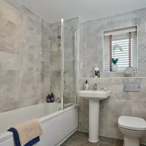 Typical bathroom interior of The Winkfield at another Crest development