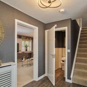 Typical hallway interior of the Bilham Lawn previous show home, The Marlborough