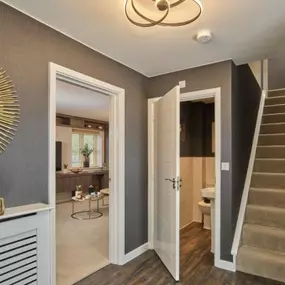 Typical hallway interior of the Bilham Lawn previous show home, The Marlborough