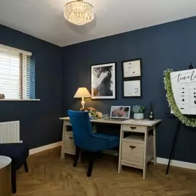 Photography of the study interior of the The Winkfield house type from another Crest development