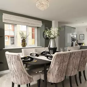 The Roydon show home kitchen interior at Kegworth Gate