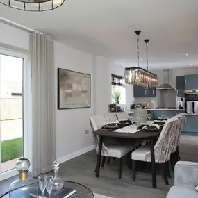 The Dorking show home kitchen interior at Kegworth Gate