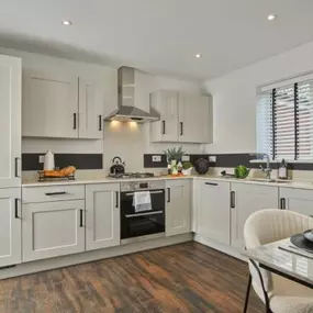 Photography of the kitchen interior of The Marlborough Show Home at another Crest development