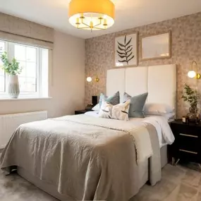 The Winslow show home bedroom interior at Copley Park