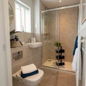 The Winslow show home en suite interior at Copley Park