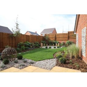 Show home garden at Westwood Park