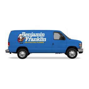 Benjamin Franklin Plumbing van | Proudly serving Lancaster, Lebanon, Reading, West Chester, and the surrounding areas.