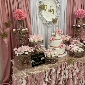 Front Street Banquet Hall cake table