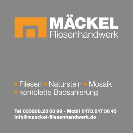 Logo fra Mäckel Fliesenhandwerk