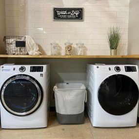 Washer and Dryer setup at Weaver Appliance