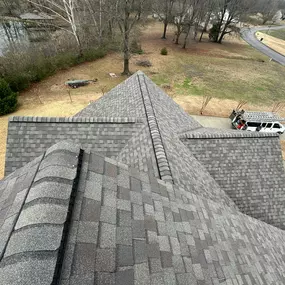 Green Valley Roofing & Construction finished roof close up