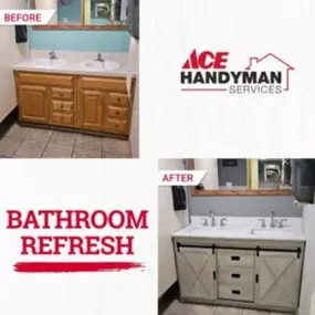 Ace Handyman Services North Indianapolis bathroom refresh