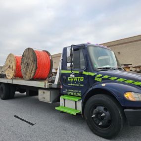 Omnicable truck with wires and cables for delivery