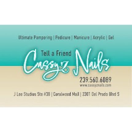 Logo from Cassynails at J. Lee Suites Cape Coral