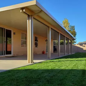 Standard double beam Laguna style Alumawood patio cover.