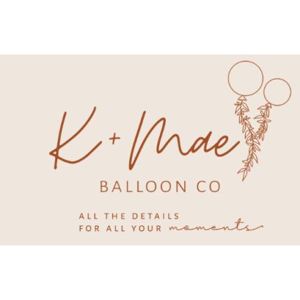 Logo de K + Mae Balloon Co.