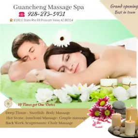 A couple's massage is just like any other massage service, 
but you and your partner receive the massage at the same time, 
on separate tables, and by two different massage therapists. 
The massage is generally offered in a private room on side-by-side massage tables.