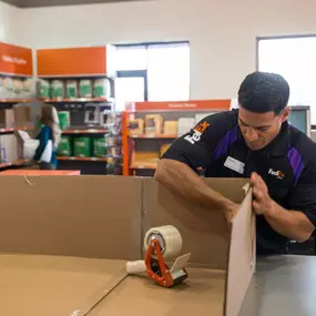 Shipping boxes and packing services available at FedEx Office (6925 Biscayne Blvd)