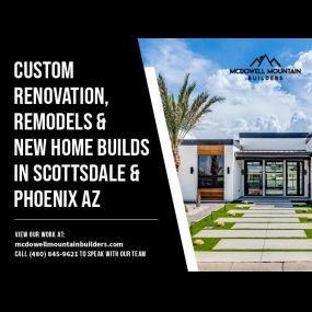 Scottsdale residential general contractor provides custom home renovations, home remodel, home building, casita building, guest house construction, garage renovations and more