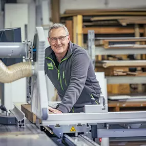 Blumen Risse Werkstätten mit Schreinerei an der Zentrale.