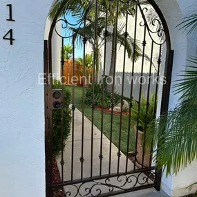 Outdoor locked gate