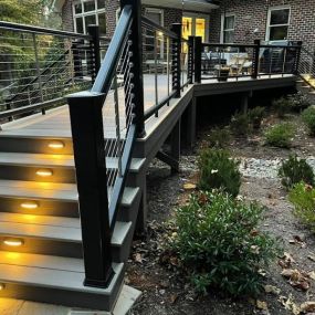 Deck Railings and Lighting - Premier Custom Deck Builder In Raleigh, NC