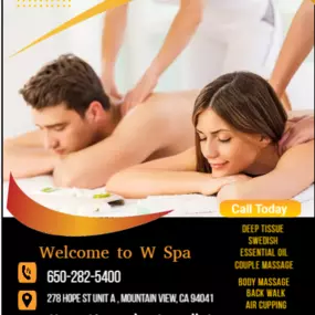 A couple's massage is just like any other massage service, 
but you and your partner receive the massage at the same time, 
on separate tables, and by two different massage therapists. 
The massage is generally offered in a private room on side-by-side massage tables.