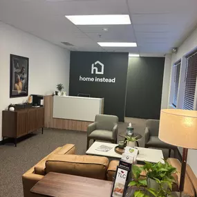 Our new lobby at our new location