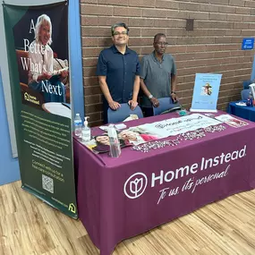 Our Homecare Consultant Edgar and Care Professional Ben represent at the Whittier Senior Expo