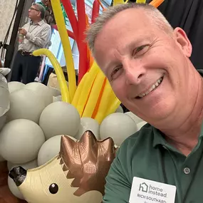 Our owner, Rich, getting ready to go into Camp Chamber, the 2025 Whittier Business Expo