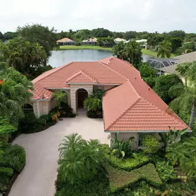 We replaced this roof and installed these brand new roof tiles.  This tile color is called Terracambra Range.